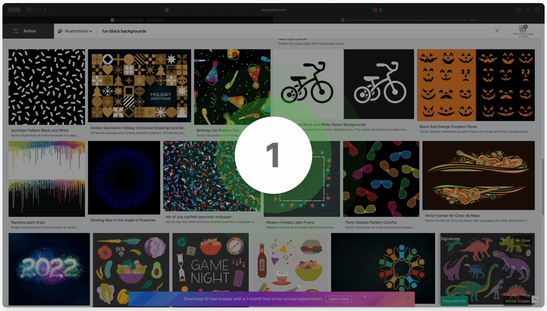 Komodo free online screen recorder countdown interface with features list.